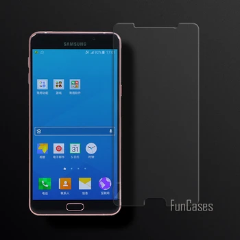 Rūdīta Stikla Samsung Galaxy A9 Ekrāna Aizsargs Filmu Par Samsung Galaxy A9 2.5 D Izliekta Ekrāna Filmu 0.26 mm HD Rūdīts Filmu