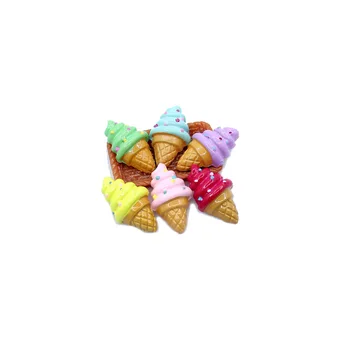 20pcs Sveķu Flatback Cepures Krāsa saldējums Diy Kawaii Cabochon Apdare Kuģiem, Lelle, Rotaļlieta, Scrapbooking, Lai Izrotājumu