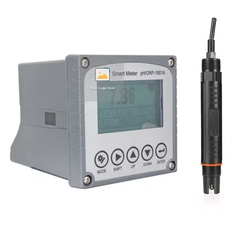 Rūpniecības tiešsaistes digitālo pH kontrolieris analyzer pH ORP mērītājs