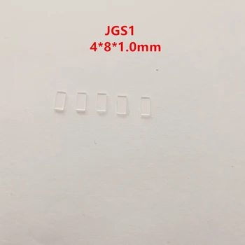 4*8*1.0 Mm Jgs1 Ekstrēmo Ultravioleto Kausēta Kvarca Stikla Objektīva Filtra Aizsardzību Logu
