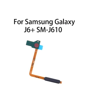 Sākotnējo Home Pogu, pirkstu Nospiedumu Sensors Flex Kabelis Samsung Galaxy J6+ SM-J610 / J6 Plus