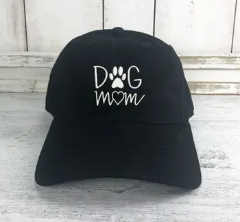Suņu Mamma Logo Tētis Cepuri Iespiesti Beisbola Cepure Suns Mīļāko Suņu Ķepu