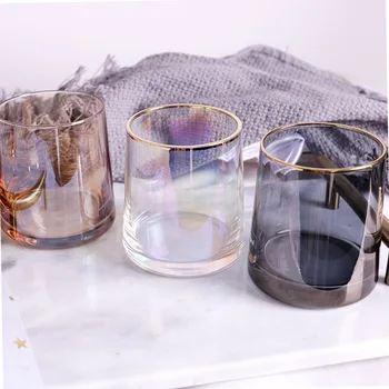 Japāņu stila roku darbs krāsains sadzīves viskijs stikla biezu grunts jonu pārklājumi augļu sula stikla creative stikla sieviešu