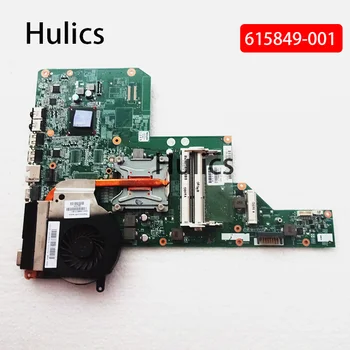 Hulics Izmantot 615849-001 Portatīvo datoru Mātesplati Par HP PAVILION G62 CQ72 G72 CQ62 Mainboard DDR3 Galvenais Kuģa Ar Bezmaksas CPU Heatsink