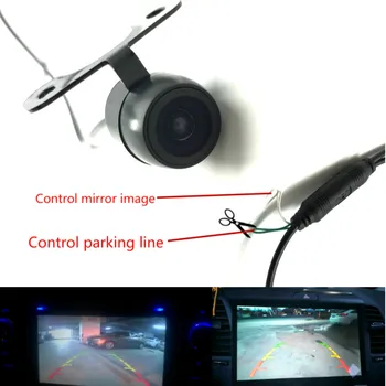 Leemsp CCD Automašīnu Atpakaļskata Kamera Rezerves Atpakaļgaitas Priekšējā Kamera Ar vai Bez Sānu Atpakaļskata Spogulis HD Krāsu Attēlu Pārvērst Līnijas