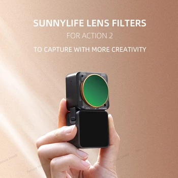 Sunnylife DJI 2. DARBĪBA Objektīva filtra Magnētiski regulējami ND/PL/MCUV/CPL niršanas filtrs Action camera filtrs