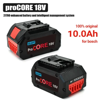 100% augstas kvalitātes 18V 10.0 Ah Litija-Jonu Rezerves Akumulators GBA18V80 par Bosch 18 Volt MAX Bezvada elektriskais Instruments Treniņi