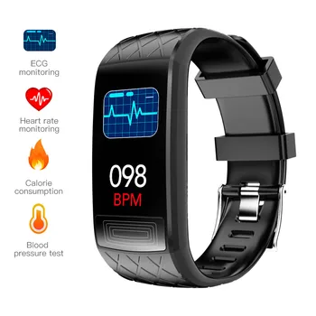 Karstā Smartband asinsspiediens Smart Joslā Sirds ritma Monitors PPG EKG Smart Aproce Darbības Fitnesa Tracker Elektronika Aproce