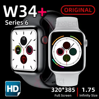 W34+ pro smart skatīties Vīrieši Sievietes EKG Sirds ritma Monitors Sporta Aktivitātes Tracker Relogio Smartwatch pk SVB 8 12 amazfit gts W26 W46