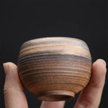 Keramikas Tējas Tase Ķīnas Retro Roku Darbs Tējas Tasi Aromātiskas Kausa Arhat Kausa Mājas Atspirdzinājums Kauss