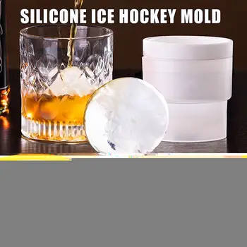 Silikona Hokeja Pelējuma Viskijs Kārta Ice Maker Silikona Ledus Renes Maker Saldētava Sfērisku Mašīna Ātri Diy Virtuves Sīkrīku S5a2