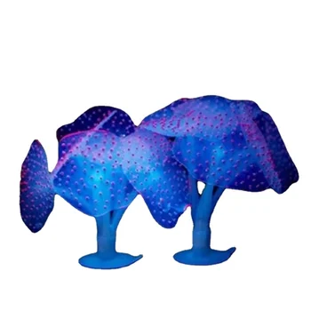 JAUNO Modes Zivju Tvertnes Mirdzošu Mākslīgo Jellyfishes Silikona Ūdensaugiem Dienasgaismas Spilgts Medūzu Akvārijs Apdare