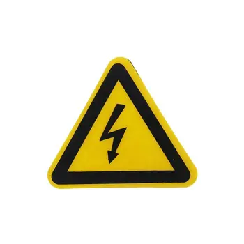 Elektriskās strāvas Trieciena risks Brīdinājuma Uzlīmes Bīstami Brīdinājums Drošības Uzlīmes PVC Ūdensnecaurlaidīga Iekštelpu Āra 25mm 50mm 100mm