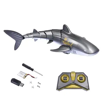 1:18 2.4 G RC Vaļu Haizivs Rotaļlietas Haizivs Laivu Robots Radio Simulācijas Ūdensizturīgs Modelis Tālvadības Peldēšana Dzīvnieku Rotaļlietas Bērniem