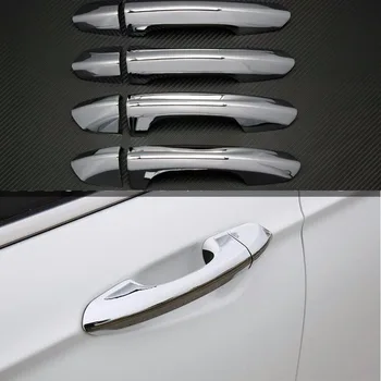 DEE Auto Piederumi Durvju Roktura Vāciņš ABS Durvju Roktura Aizsargs Trimmera Ford Mondeo 2013 Chrome Stils 8 GAB Uzlīmes