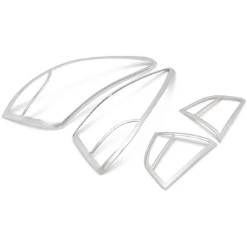 par Hyundai Tucson, IX35 2010. - 2014. gadam Augstas Kvalitātes ABS Chrome Aizmugures Taillight Lampas Kapuci Apdare Segtu Apdares Piederumi 4gab/Komplekts