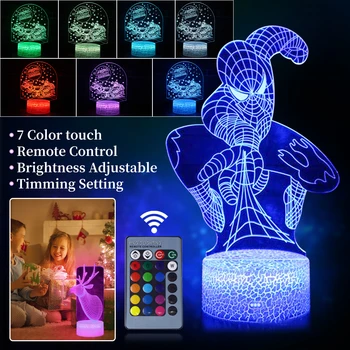 3D Projektoru Lampas Nakts Gaisma Ar Tālvadības pulti, USB Uzlāde, 16 Krāsas Maiņa Lanterm Ziemassvētku Dāvanu Bērniem LED Touch Lampas