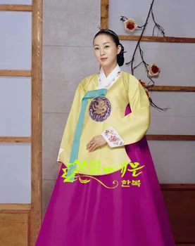 Sieviešu Hanbok korejas Sākotnējā Importēto Audumu Līgavas Hanbok Dachangjin Hanbok Pils Hanbok