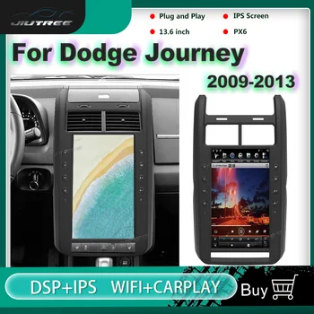 PX6 Vertikāla Ekrāna Android Auto Radio Dodge Journey 2009. - 2013. Gadam Multimediju Atskaņotājs, GPS Navigācijas Auto Audio Stereo Reciver