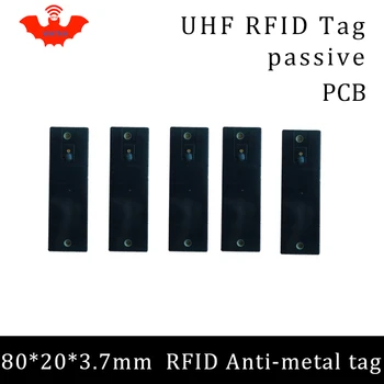 UHF RFID anti-metāla frāzi 915mhz 868mhz impinj NXP EPCC1G2 6.C 80*20*3.7 mm garas lasīšanas attālums PCB viedkaršu pasīvā RFID tagus