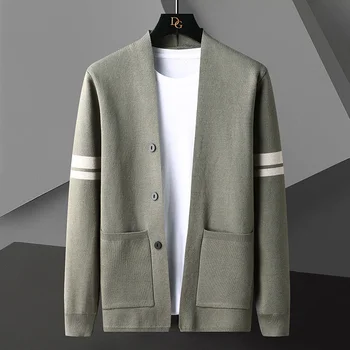 beigās boutique Augstas jaka džemperis vīriešu pavasara un Rudens korejiešu Jaunā versija tendence temperaments šalle ikdienas džemperis mētelis