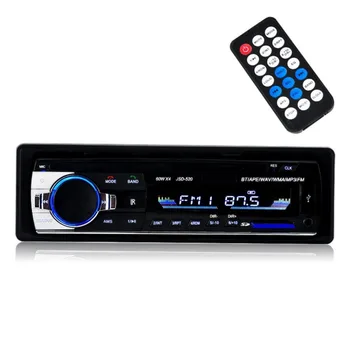 Bluetooth Audio Uztvērējs, MP3 Atskaņotājs/FM Radio1 Din Dash USB/SD/AUX Auto Elektronika ar Tālvadības pulti, Auto Stereo Atskaņotājs, 12V