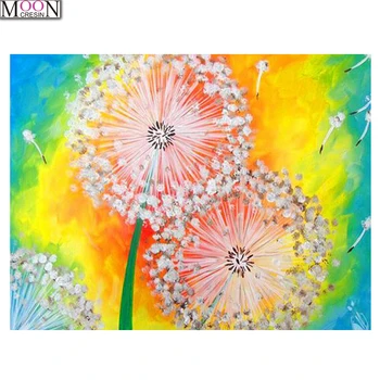 5D Diy Dimanta Izšuvumi Pieneņu ziedu Dimanta Krāsošana Mozaīkas PictureOf Rhinestones,krustdūrienā Pilnu Kvadrātveida&Apaļā Glezna