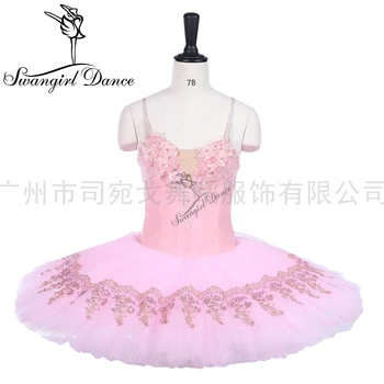 Rozā klasiskā baleta tutu kleita Pieaugušo Profesionālās Baleta Tutus svārki Sievietēm Pankūku Tutu Pasūtījuma Baleta CostumeBT9241