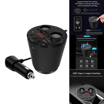 G63 Automašīnas Bluetooth 5.0 FM Raidītājs PD C Tipa USB Lādētāju, MP3 Mūzikas Atskaņotājs-TF atmiņas Kartes Brīvroku