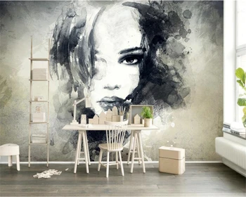 Beibehang Custom tapetes, sienas, Eiropas mākslas grafiti 3D akvarelis rakstzīmes lielu māju apdare, sienas gleznojumi 3d foto tapetes