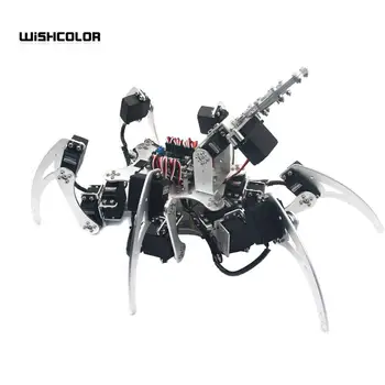 20DOF Alumīnija Hexapod Robotikas Spider Sešas Kājas Robots ar Raust & LD-1501 Servos & Kontrolieris