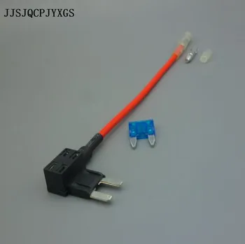 JJSJQCPJYXGS 100sets mini Izmēra Auto Drošinātāju Turētājs Add-a-circuit Cūciņa Atpakaļ Drošinātāju Adapteris, Mikro Mini Standarta Asmens Drošinātājs