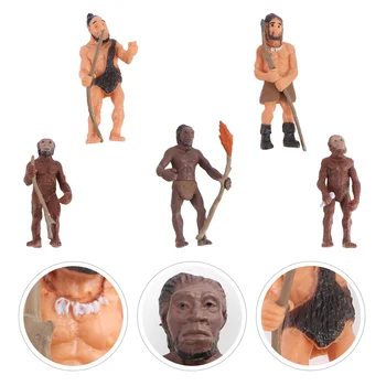Cilvēka Rotaļlietas Rotaļlietas Figuresmodel Attēls Aizvēsturisko Cilvēku Evolūciju Rīcības Modeļus Primitīvas Figūriņas Zinātnes Cilvēks Dzīvniekiem Indijas