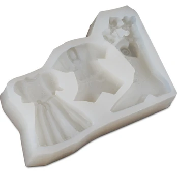 Skaisto Kleitu Kurpes Komplekts Kūku Veidnes, lai Pomādes Jello Želejas Cukura Ledus Mežģīnes Veidnes Kūka Dekorēšanas Instrumentiem Cepšanas Kawaii C1696