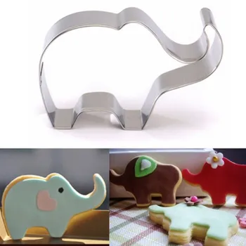 Dzīvnieku Zilonis Formas Konditorejas Izstrādājumi, Cepumi Sīkdatni Griezēji Kūka Dekorēšanas Instrumentiem, Konfektes Cukura Amatniecības Šokolādes Cepšanas Veidnes