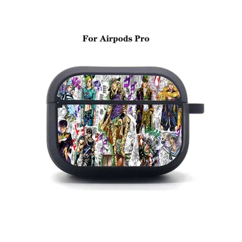 AirPods Pro Austiņas soma Anime JoJo Jocīgi Adventur Apple AirPods Pro Mīksta Silikona Bluetooth Aizsardzības Austiņas Gadījumā