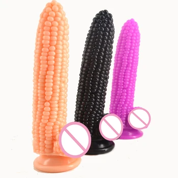 FAAK Big dildo piesūcekni viltus dzimumlocekļa kukurūzas dick seksa rotaļlietas sievietēm daļiņu virsmas stimulēt maksts lodītes ar anālo dildo seksa veikals
