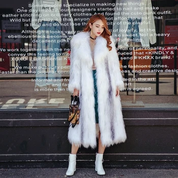 Dabīgās Kažokādas Mētelis Sievietēm Nekustamā Fox Kažokādas Ziemas Mētelis Sievietēm korejas Modes Garš Mētelis Sievietēm, Apģērbu 2020. Gadam Manteau Femme YY825
