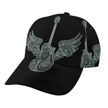 Guitarra Rock Beisbola cepure sievietēm, vīriešiem snapback cepures Klasiskā Stila cepure Ikdienas Sporta Āra vāciņu