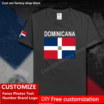 Dominikānas Republika Dominicana DOM Kokvilnas T krekls Pasūtījuma Jersey Fani DIY Nosaukums Skaits Zīmola LOGOTIPS Hip Hop Zaudēt Gadījuma T-krekls