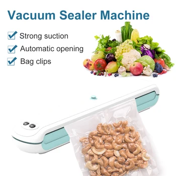 Elektriskā Vakuuma Sealer Mašīna Automātiski Pārtikas Sealer Sausa un Mitra Aizzīmogošanas Mašīnas 60kPa Virtuves Filmu Fasētājs Sadzīves Darbarīki