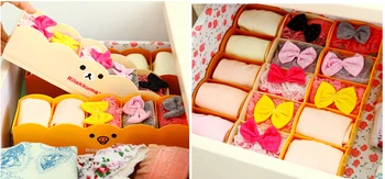 Japānas mājās viegli segt klasificēti atvilktnes plastmasas uzglabāšanas kastes Darbvirsmas Uzglabāšanas apdares socks box K3402