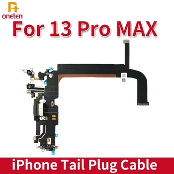 IPhone 13 Pro MAX Oriģinālu Jaunu Uzlādēšana caur USB Portu Flex Kabelis Ostas Doka Savienotājs Mikrofons Audio Jack Valdes Kabeli Nomainīt