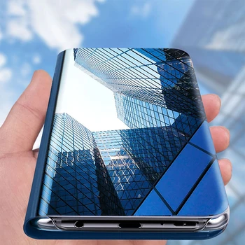 Smart Mirror Case for Samsung Galaxy A20E A202 (5,8) Vāka Magnētisko Flip Ādas Coque Etui GalaxyA20E SM-A202F A 20E A20-E