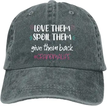 Mīlu Tos Sabojāt Viņiem, Dot Viņiem Atpakaļ -2 Cepure,Beisbola cepure Vīriešiem un Sievietēm, Unisex Black Trucker Cap, Džinsa auduma Cepure