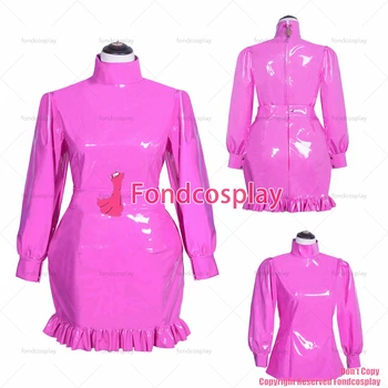 fondcosplay pāri mērci māšele meitene, karstā rozā īstermiņa slēdzama smago PVC Gothic lolita punk krekls, blūze, svārki CD/TV[G3927]