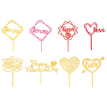 Kūka Valentīna S Diena Brīvdienu Sirds Apdare Puse Mīlestība Rotājumu Cupcake Kāzu Dekors Dzimšanas Dienas Cērtes Deserts Cilindrs 