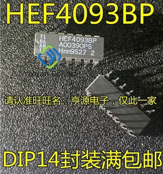 20pcs oriģinālu jaunu HEF4093 HEF4093BP DIP-14 pin 4 2 ieejas un nav Šmita trigeris