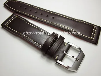 Roku darbs, Augstas Kvalitātes Vintage Īstas Ādas Watchband black Pulksteņu Siksniņas 20mm 21mm 22mm Aproce Cietā Sprādzes piederumi