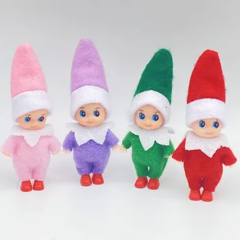 Bezmaksas Piegāde 5 GAB./DAUDZ Bērnu Elf Lelles ar Kājām Kurpes Elf Rotaļlieta ar pārnēsājamiem Rokas un Kājas Ziemassvētku Bērnu Elfi Lelle